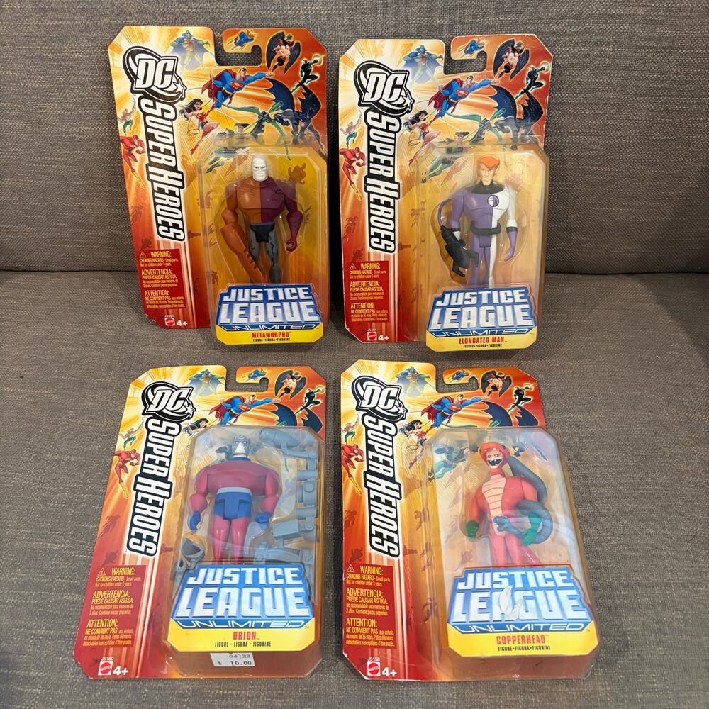 DC Super Heroes Justice League Unlimited 4 Figures NEW